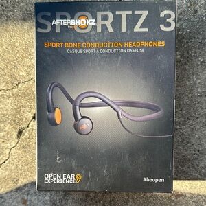 Aftershokz Sportz 3 Bone Conduction Headphones - Black and Orange